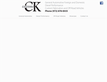 Tablet Screenshot of ckcustomsllc.com